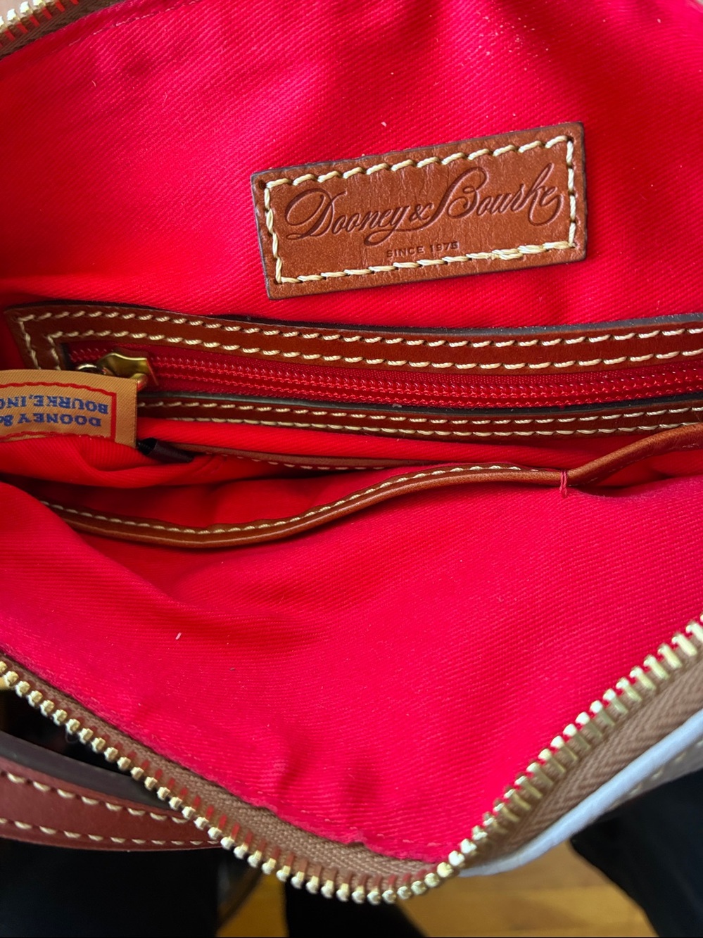 DOONEY & BOURKE BAG PEBBLED LEATHER SATCHEL NWOT - Picture 9 of 9